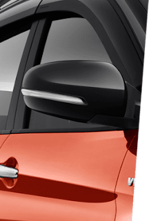 OUTSIDE DOOR MIRROR BUILT IN TURN SIGNAL (ALL) ADJUST & BODY COLORED (ALL) ELECTRICAL FOLD (ALPHA & BETA)